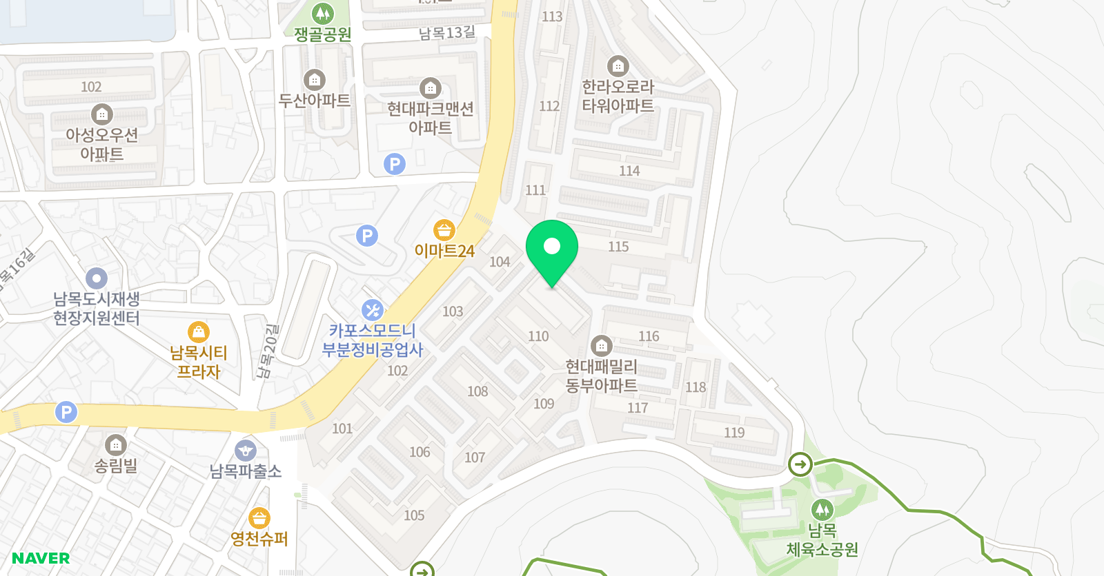 대성 태권도 위치