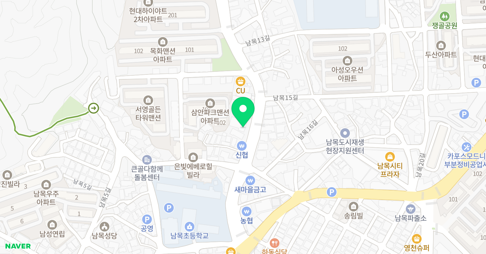 청운 학원 위치