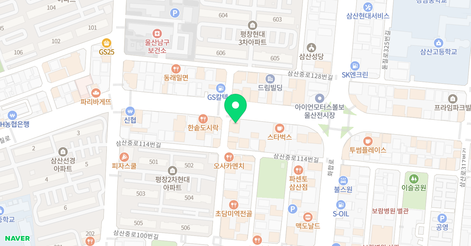 메리트 어학원 삼산캠퍼스 위치