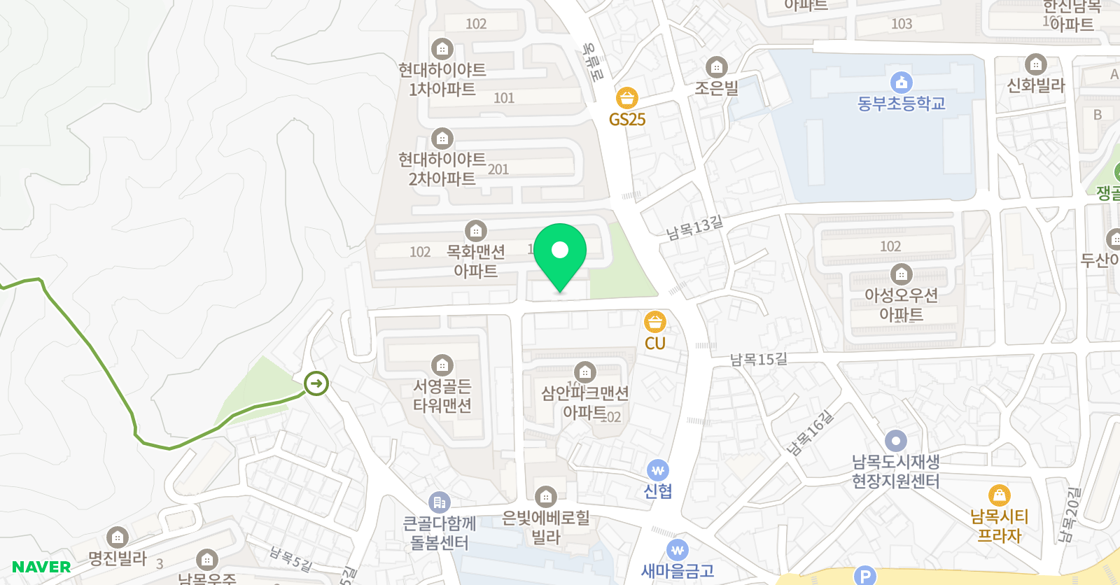 산돌 태권도 위치