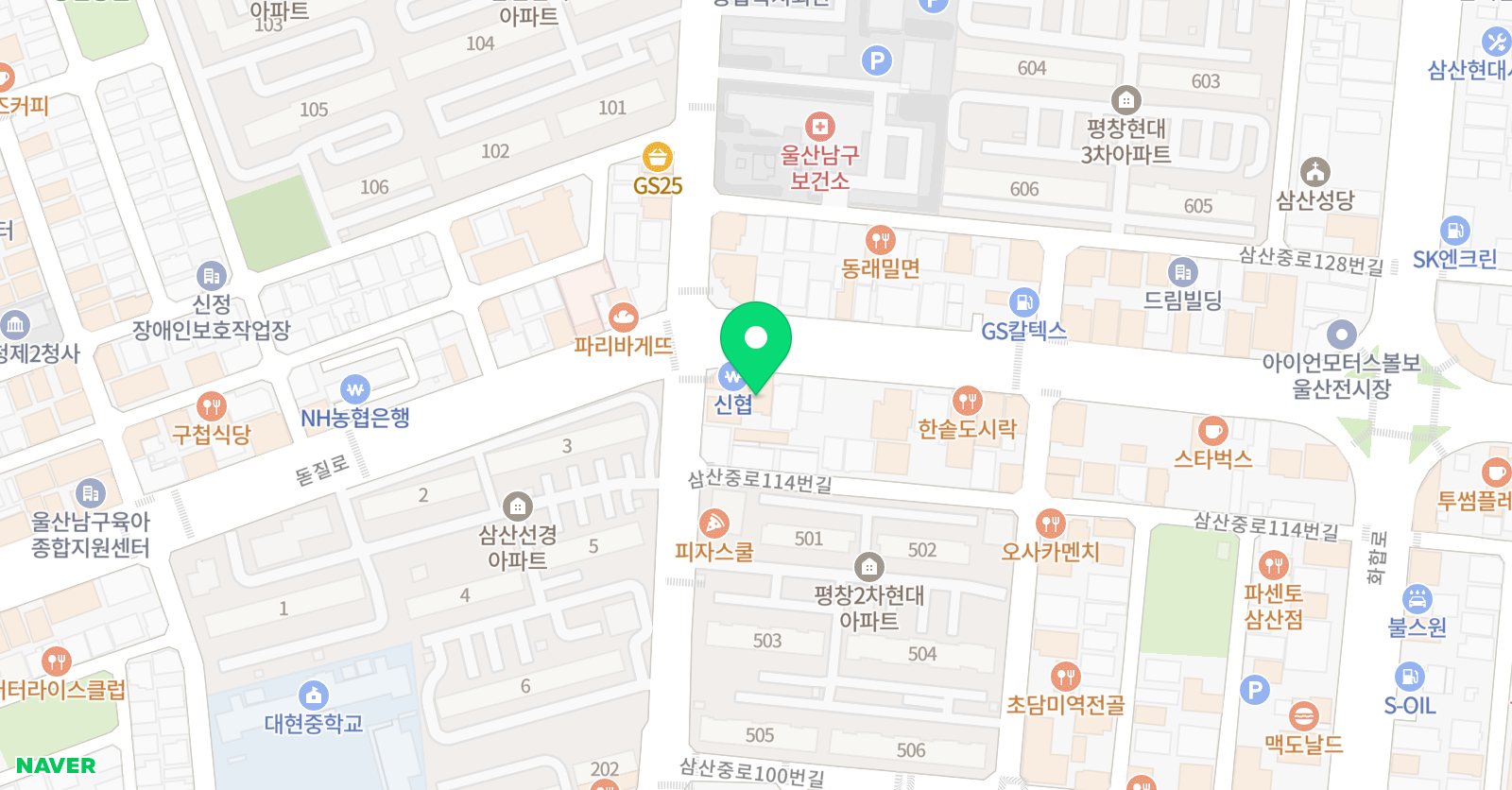 UNK 수학차오름국어학원 위치