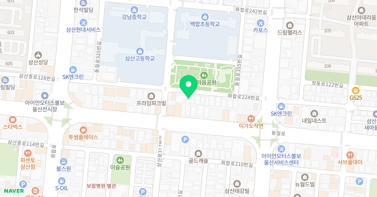 삼산이젠 수학영어학원 위치