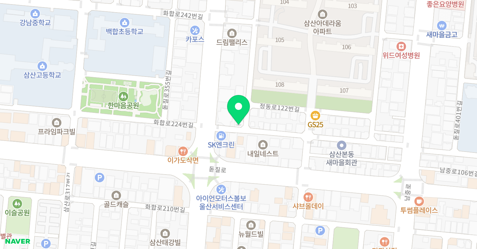 비즈 단과학원 위치