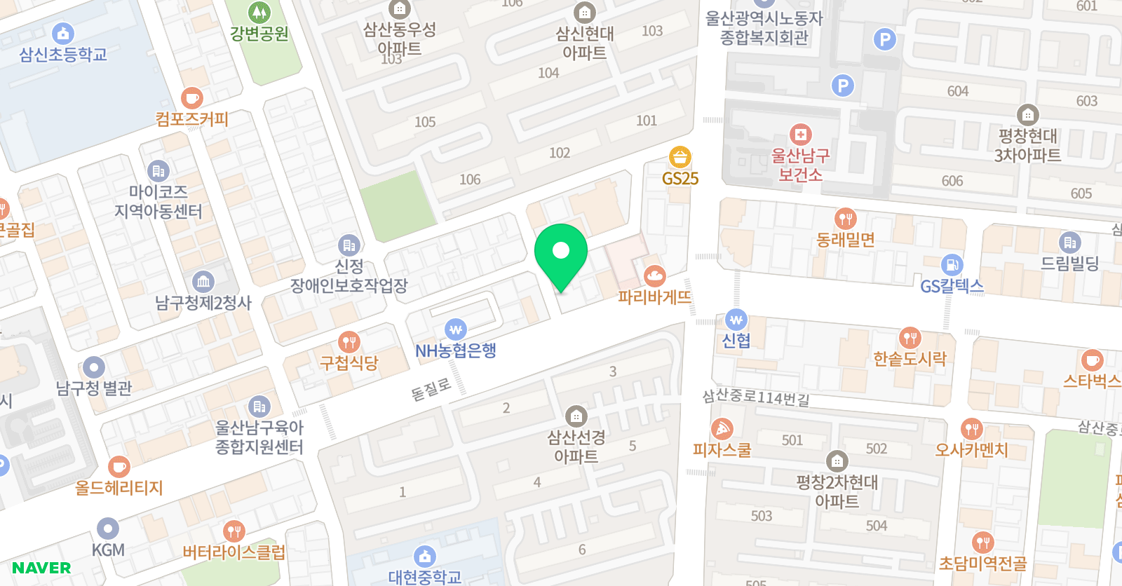 트리니티 댄스학원 위치