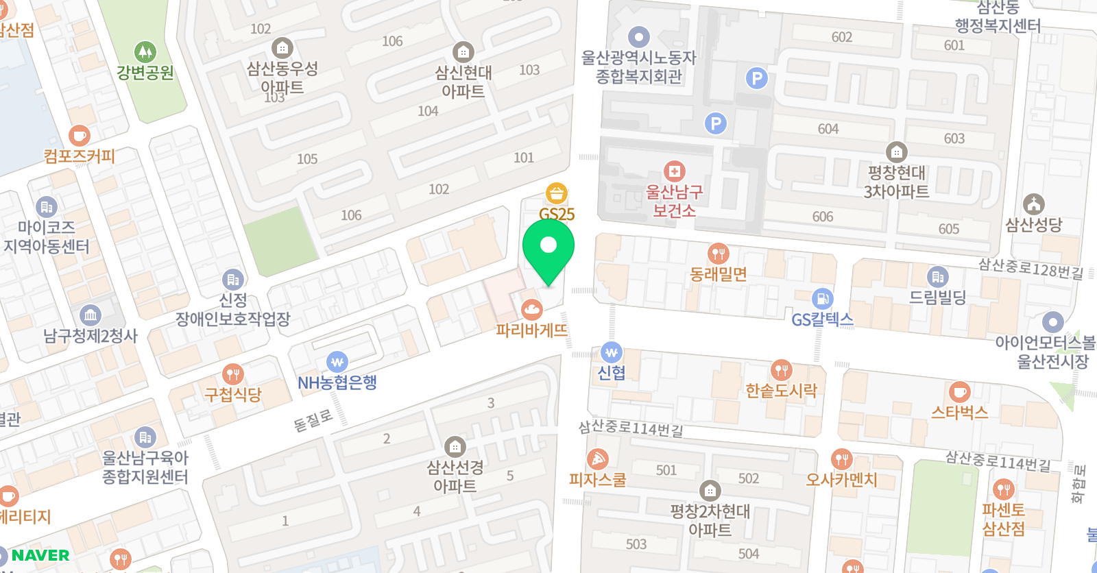 토프러스 어학원 삼산 위치