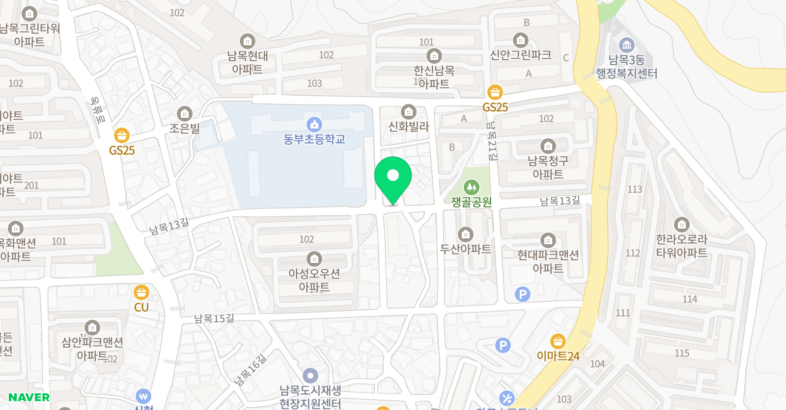 더뮤즈 음악학원 위치