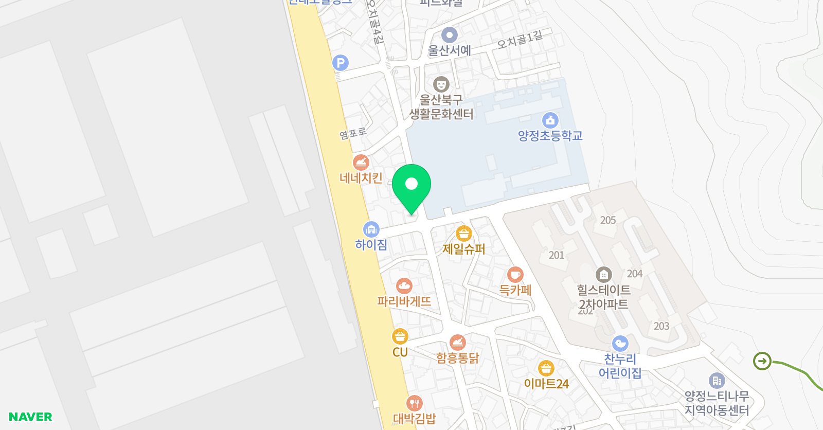 리드앤톡 영어독서물맷돌 수학학원 위치