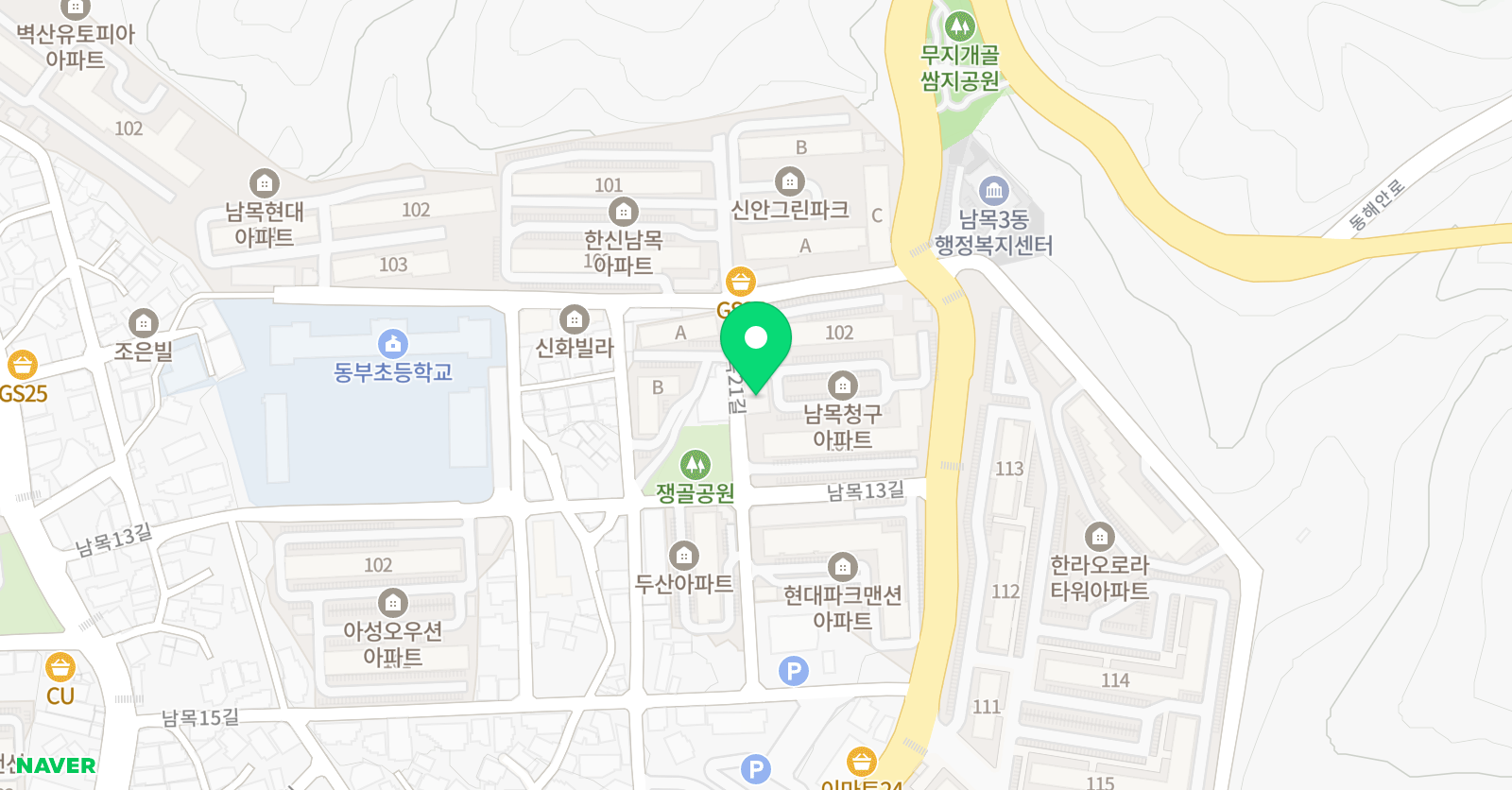 은미샘 탑클래스 학원 위치