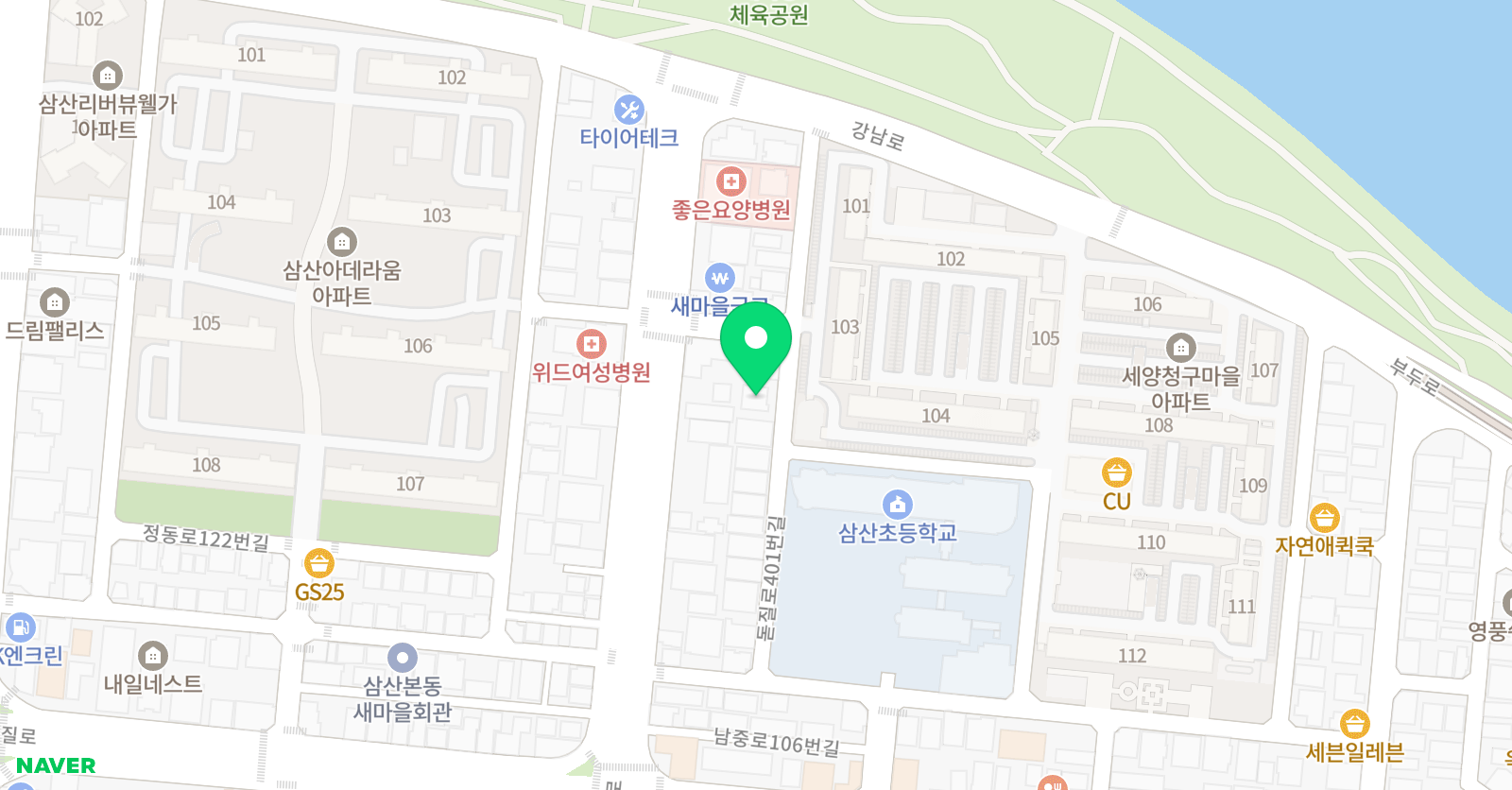 이엔에스 단과전문학원 위치