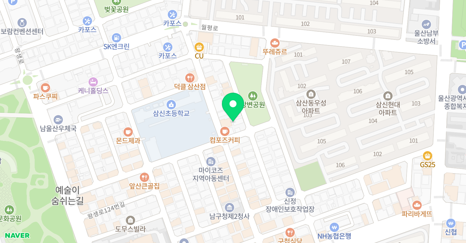 파더스뮤직스튜디오 학원 위치