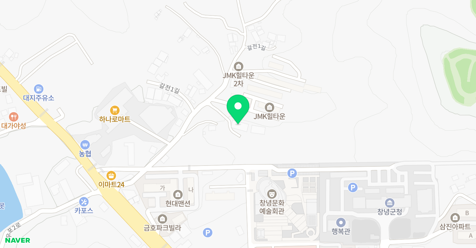 아소비 창녕센터점 위치