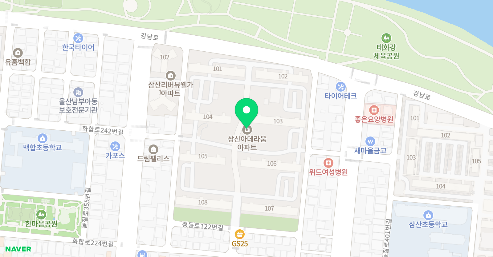 리드인 아데라움점 위치