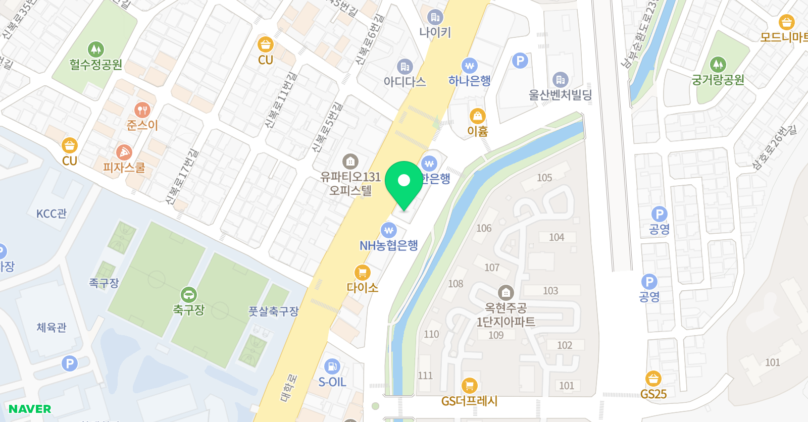 비엠더블유 수학전문학원 위치