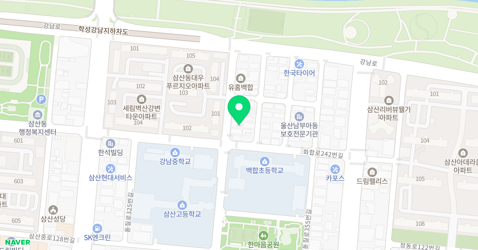 빨간펜 수학의달인 백합초점 위치