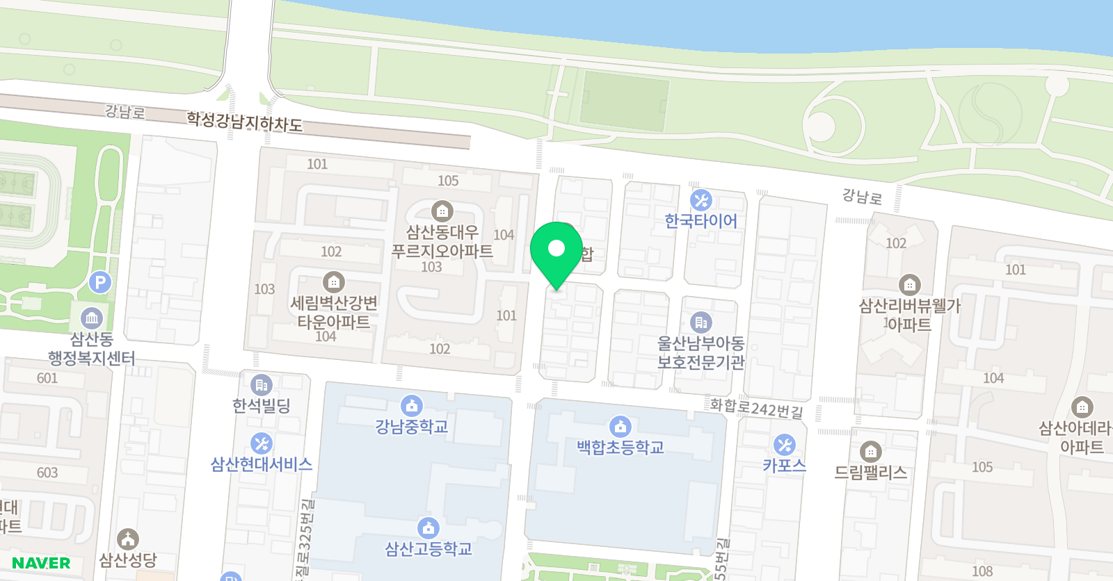 삼산차 수학학원 삼산캠퍼스 위치