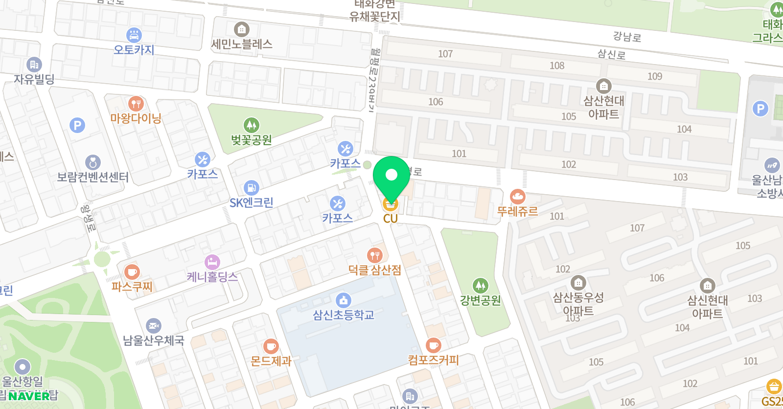 해랑경희 태권도 위치