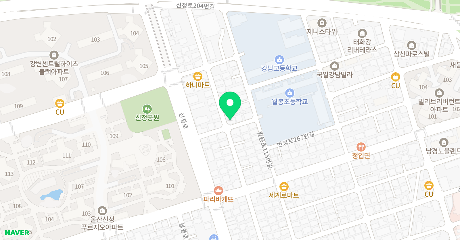 윤선생IGSE아카데미 울산월봉 위치