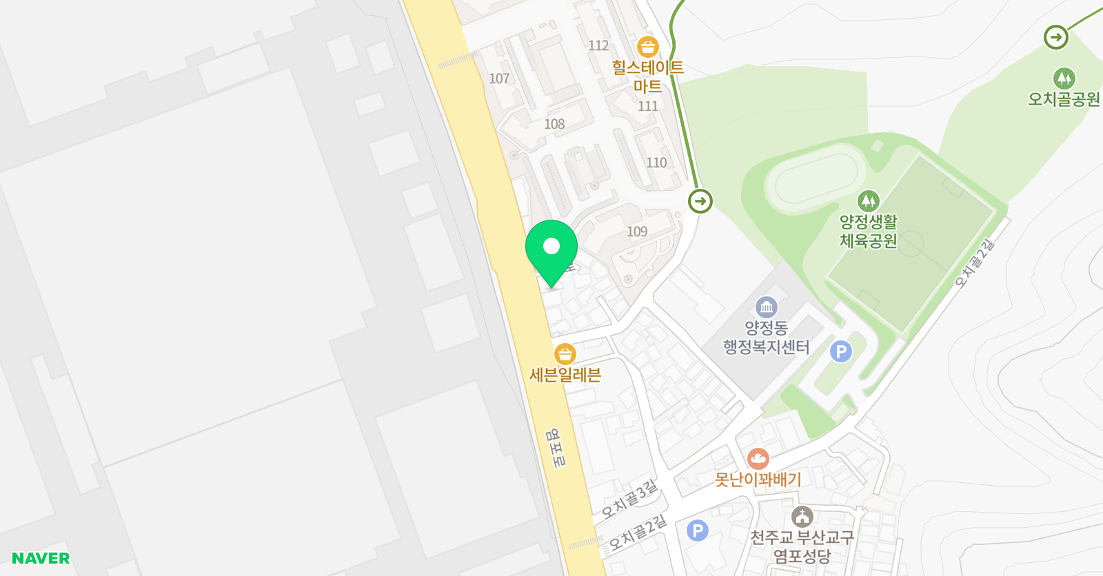 GNB 영어전문학원 염포2캠퍼스 위치