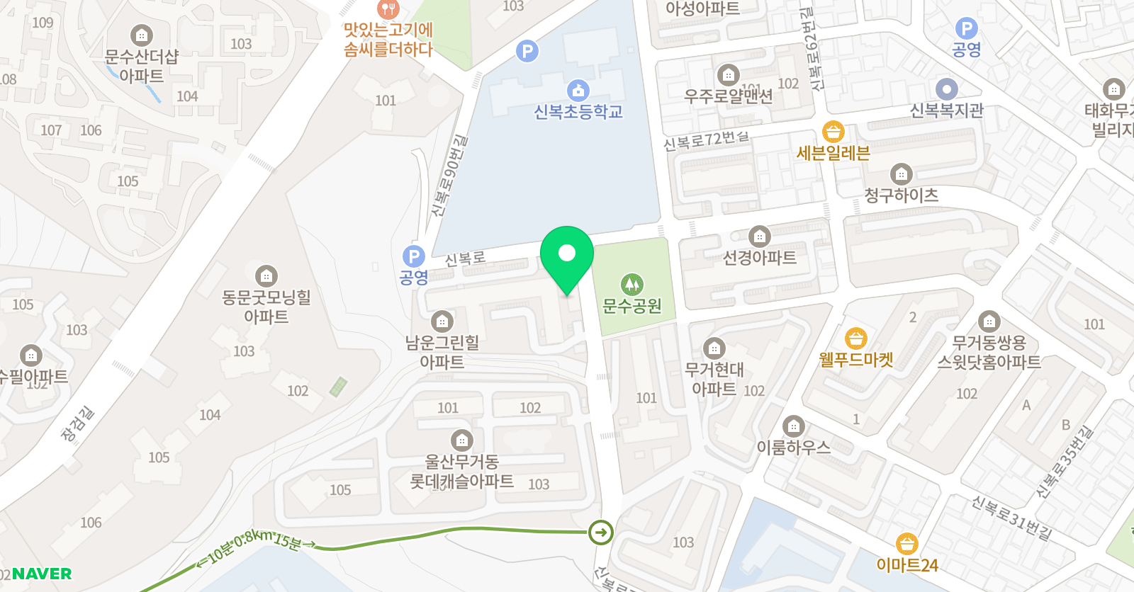 음악의정원 음악학원 위치