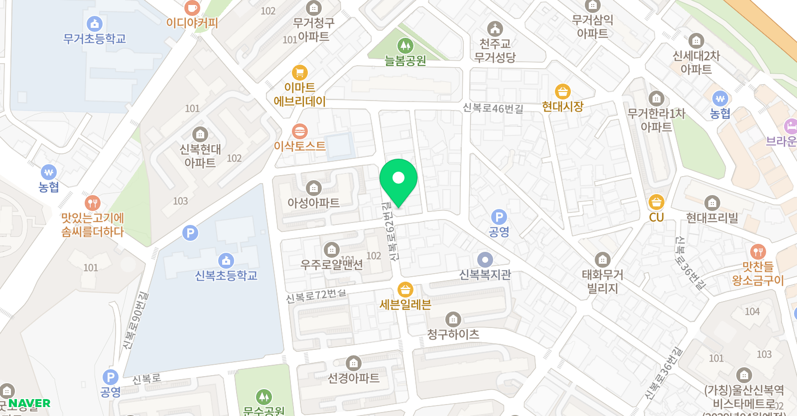 이지 영어학원 위치