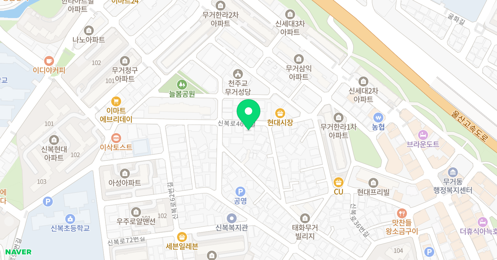SJ 줄넘기세상 학원 위치