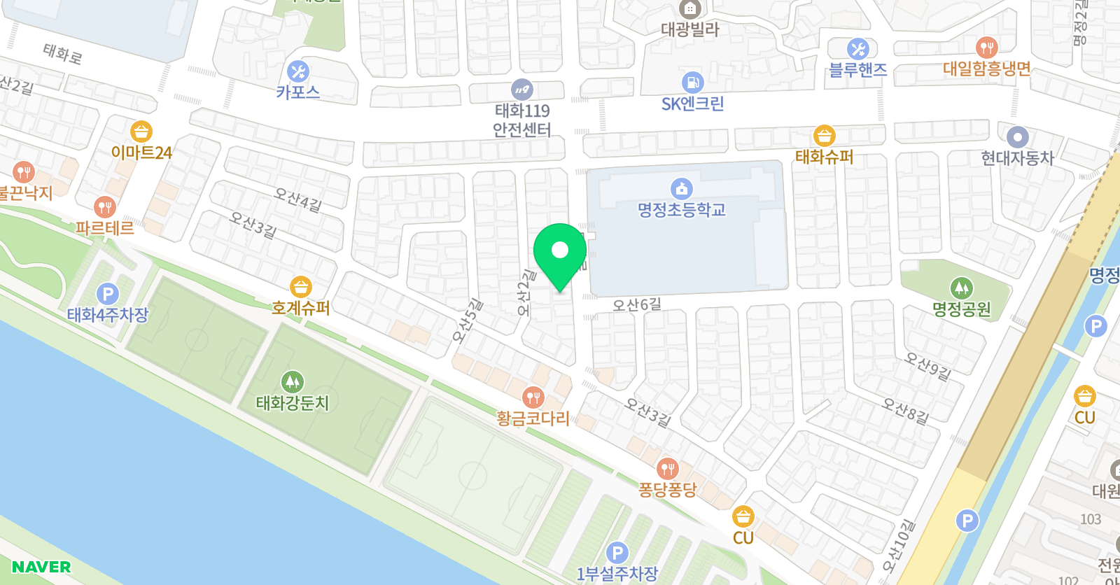 삼성영어셀레나 명정초교습소 위치