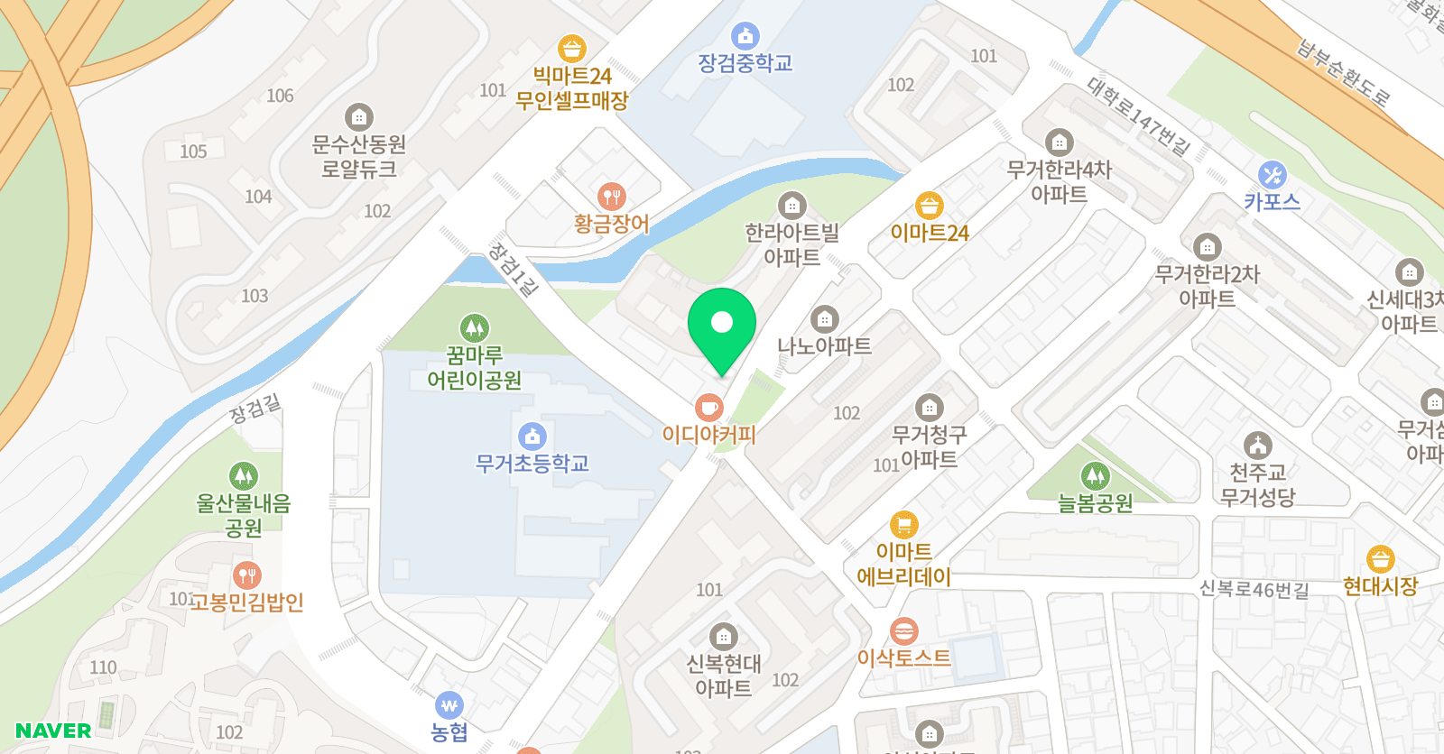 뉴제이에스 수학학원 위치
