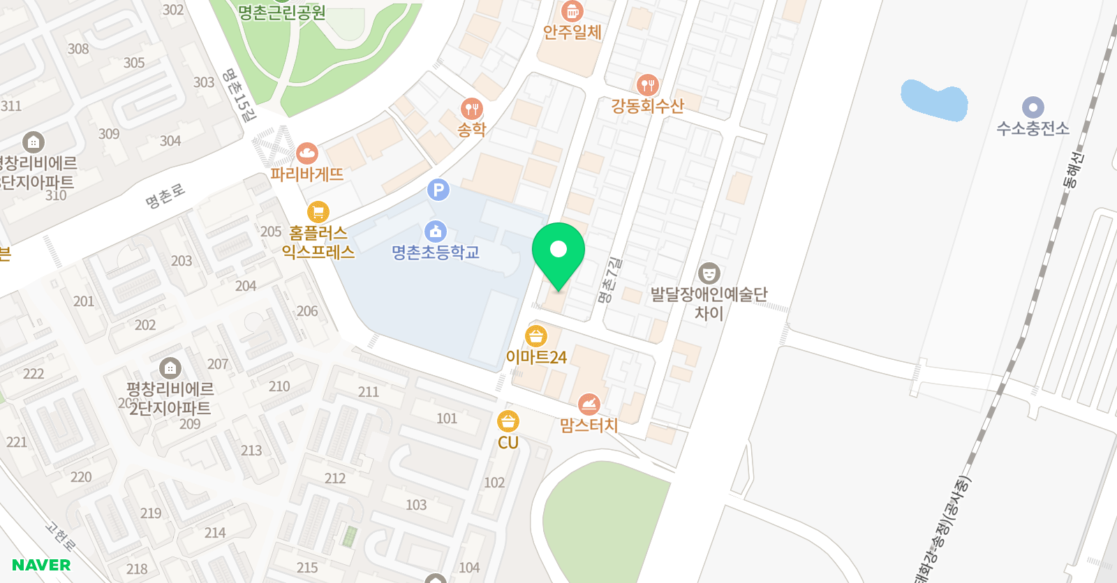 천지인 태권도 위치