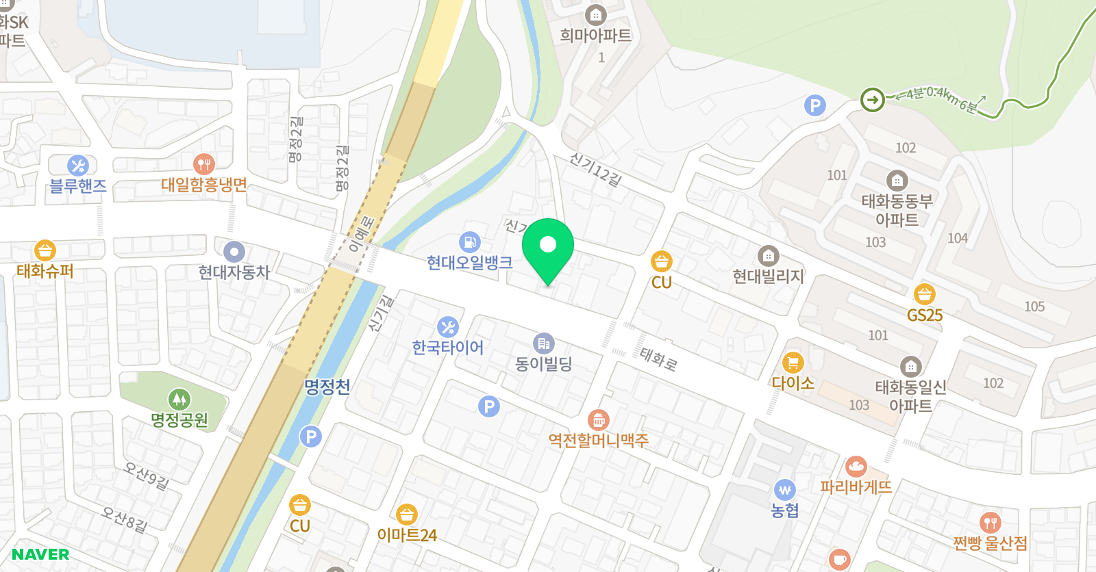 하이브 영어전문학원 위치