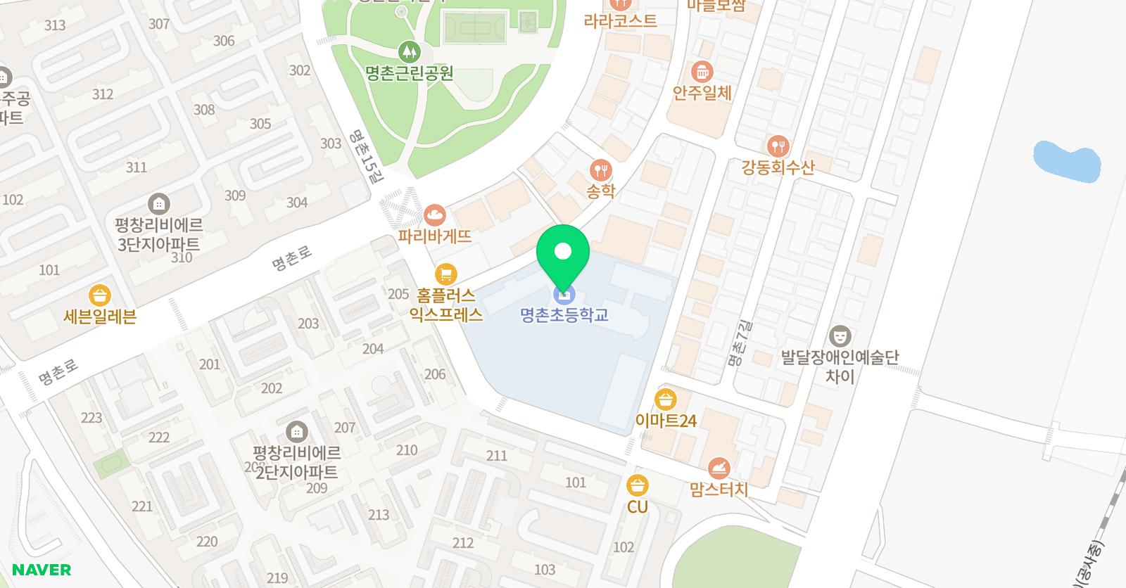 명촌초등학교방과후컴퓨터교실 위치
