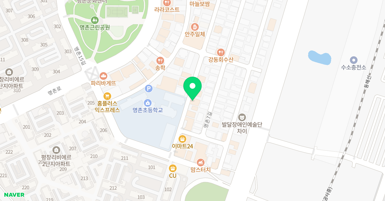 라온 무용학원 위치