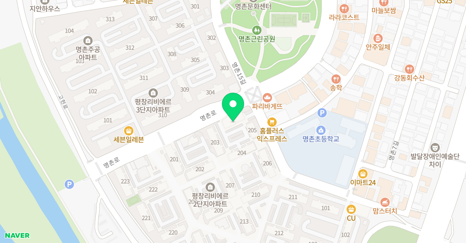 정쌤 수학교습소 위치