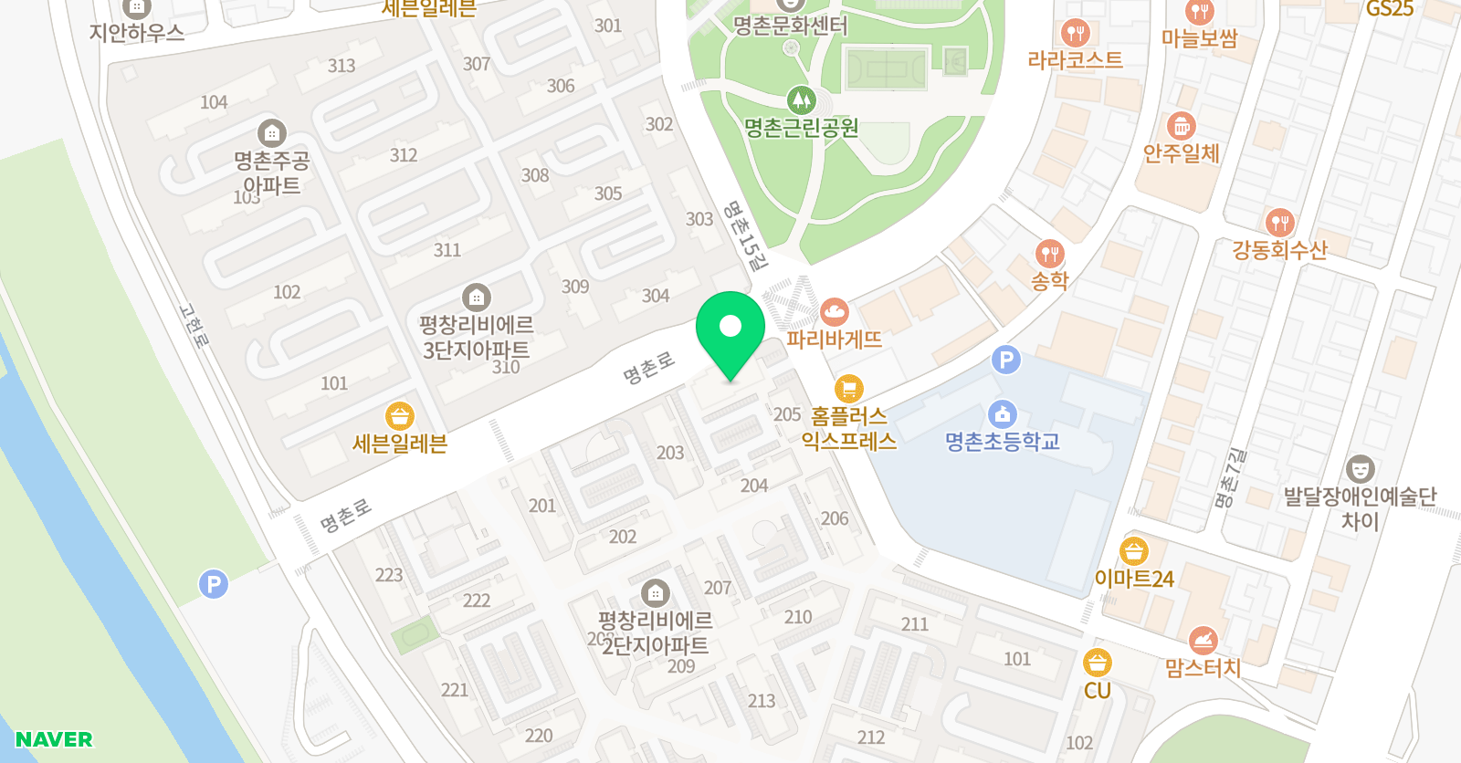 놀작 리비에르 미술교습소 위치