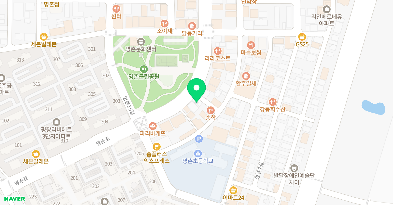 B&A 복싱클럽 명촌점 위치