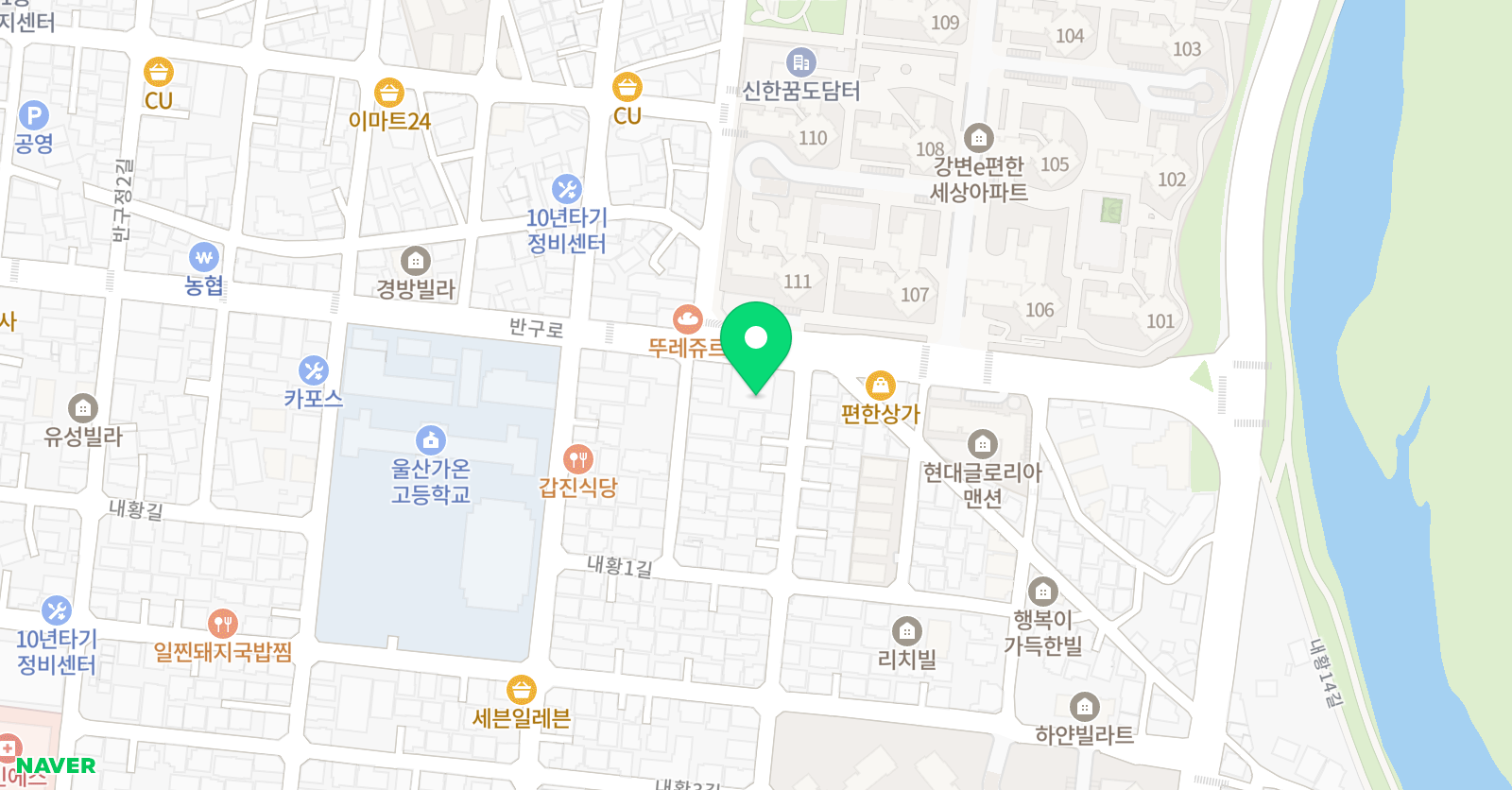 우리아이 태권도 위치