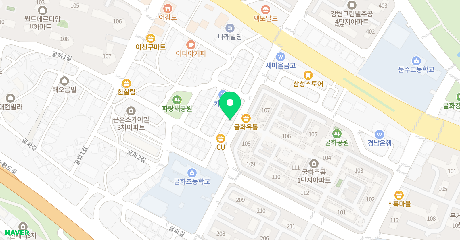 이기자 수학전문학원 위치