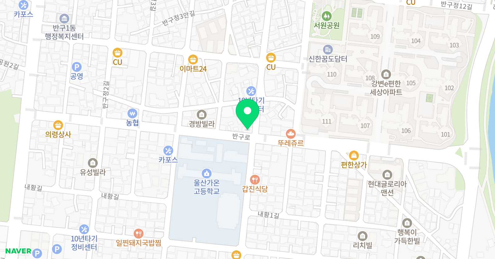 쏙쏙 학원 위치