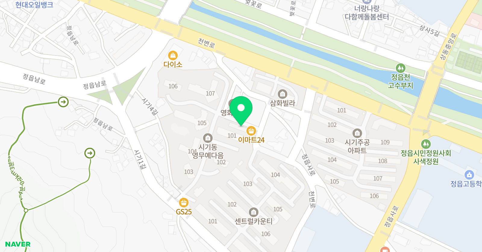 뮤엠 영어 예다음3차점 위치