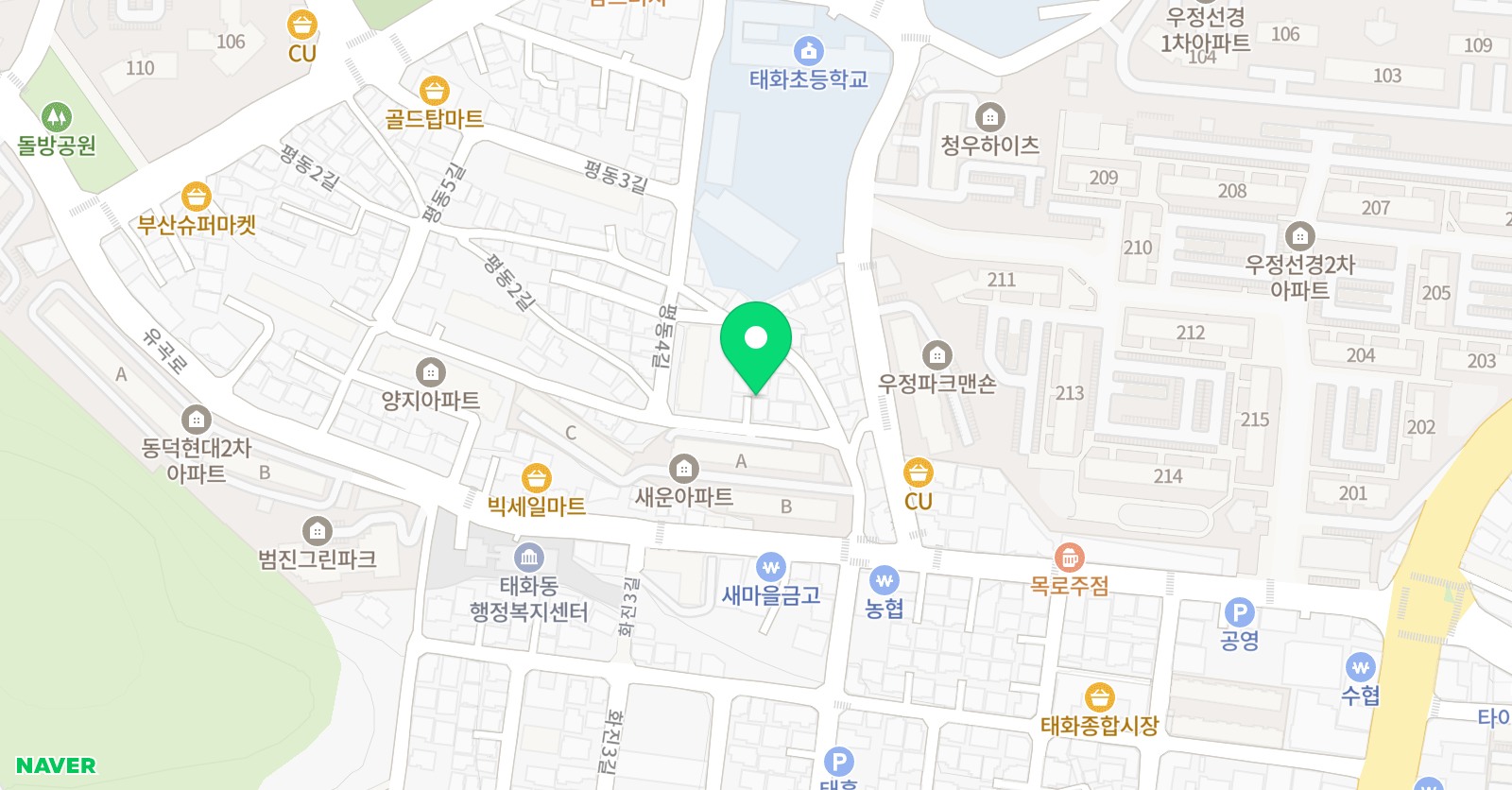 윤선생우리집앞영어교실 태화초점 위치