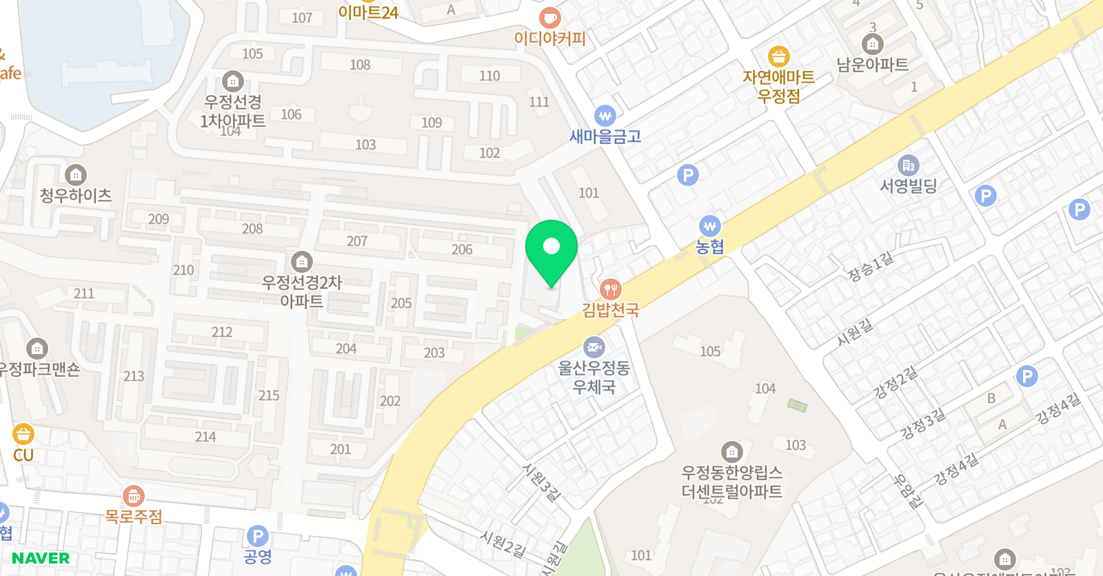 놀작마이아트 우정키즈센터미술교습소 위치