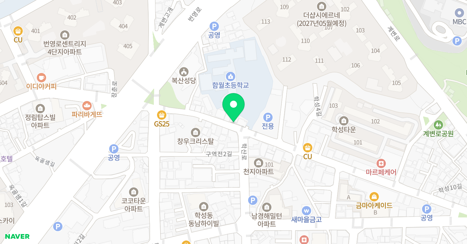릴리의잉글리쉬수학학원 위치