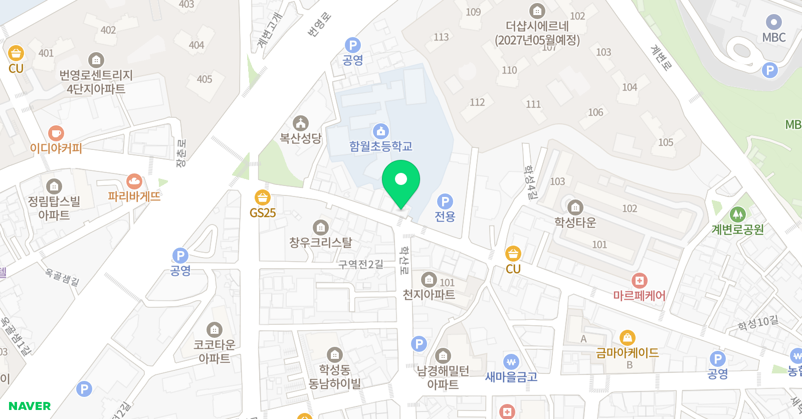 힘찬태비 태권도장 위치