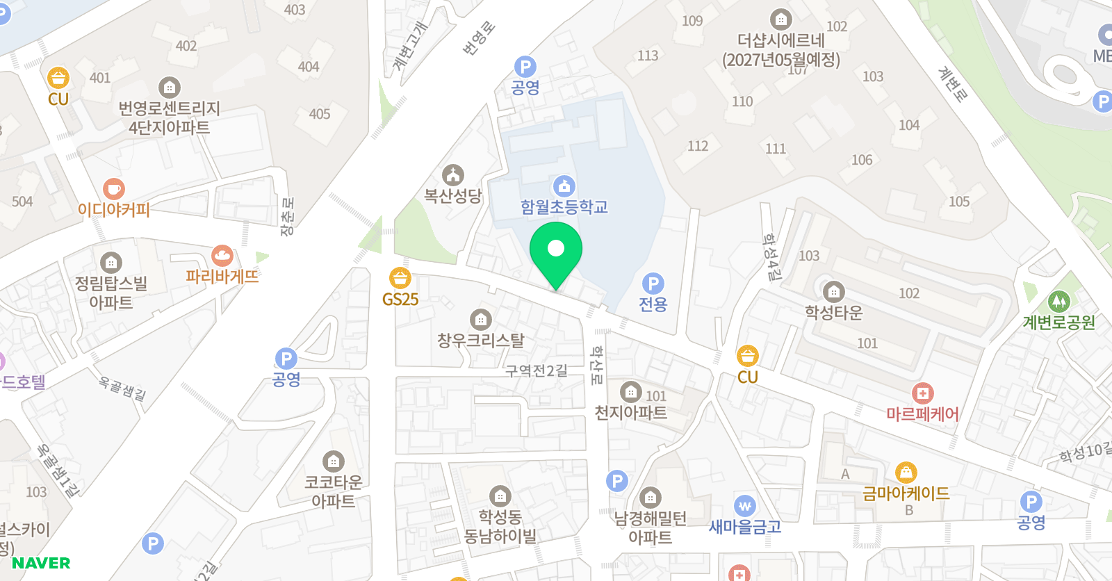 릴리의잉글리쉬수학학원 2관 위치