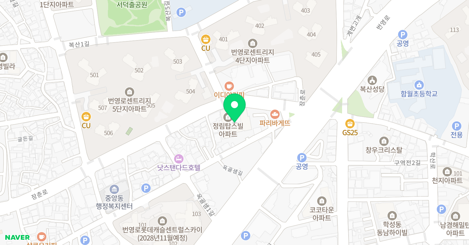 한국체대국가대표 태권도 위치