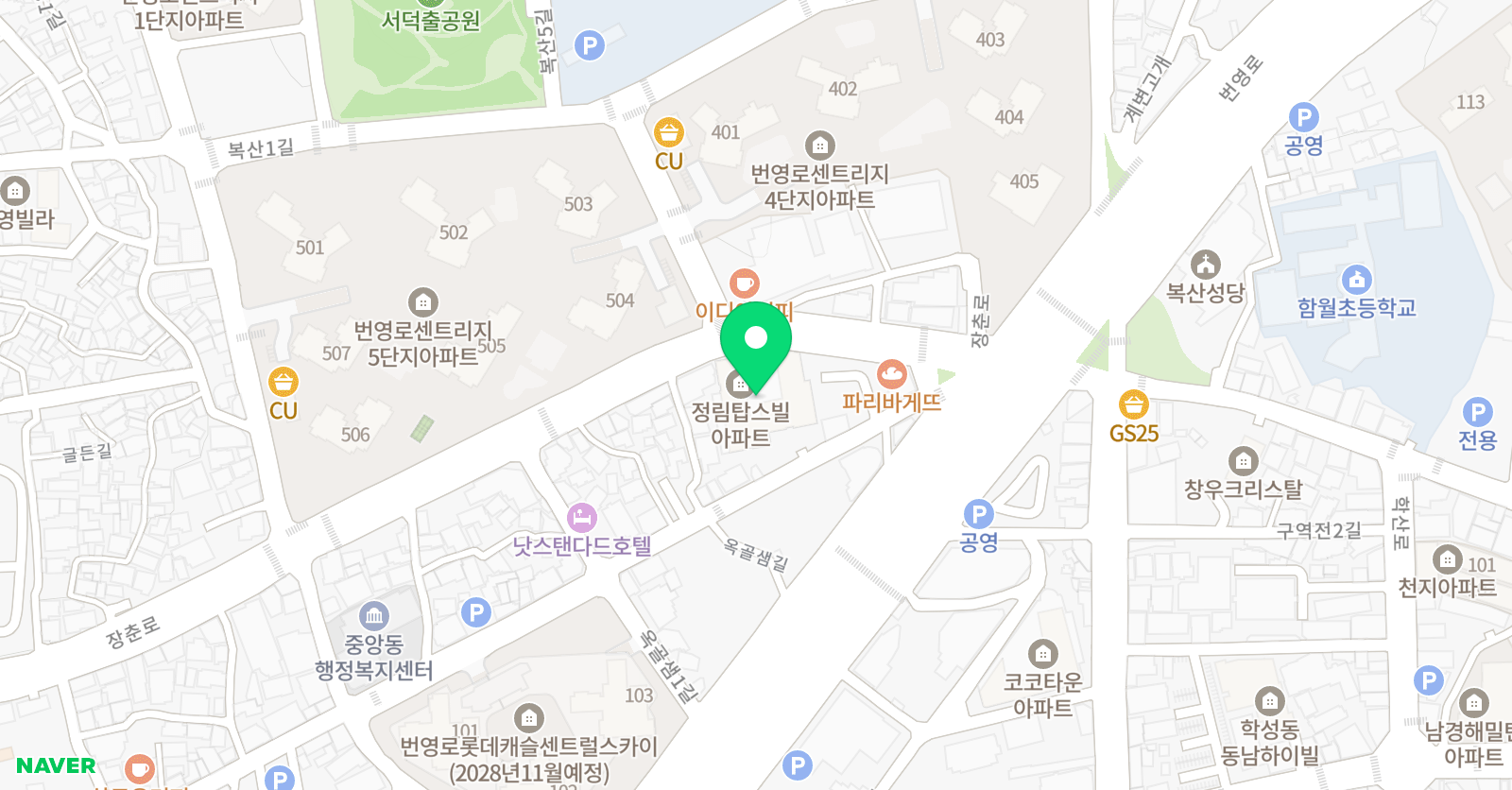 복산햇살그림터 미술학원 위치
