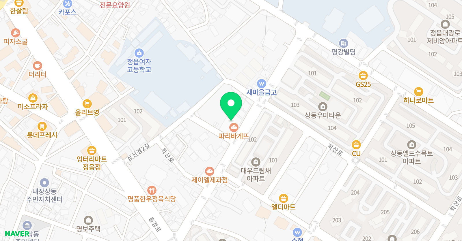 청맥 수학학원 본관 위치