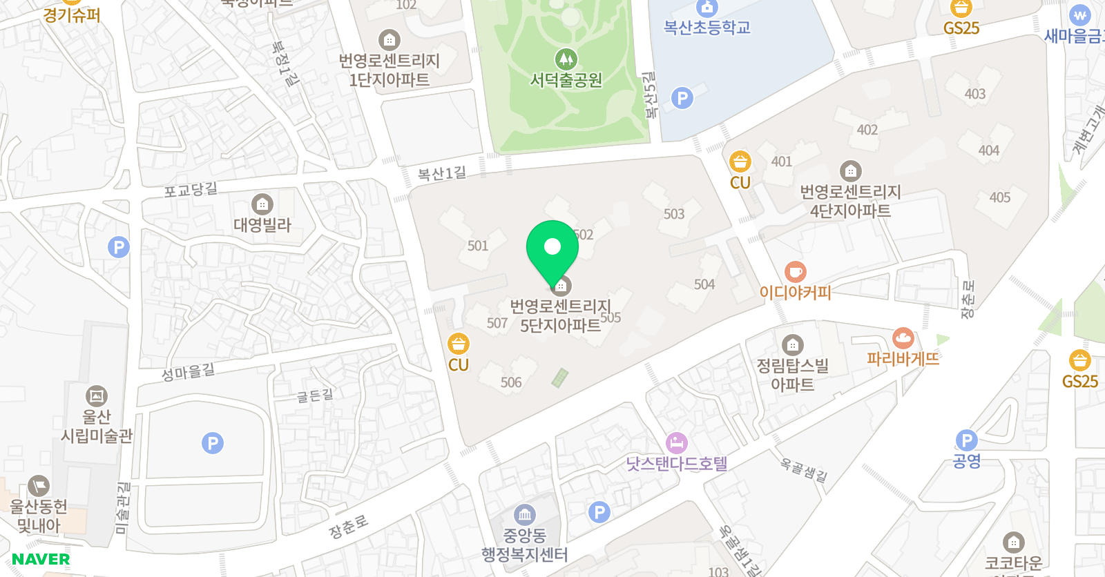 삼성영어 울산센트리지5학습관 위치