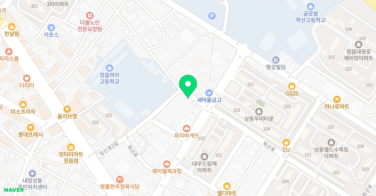 공부술술은쌤 학원 위치