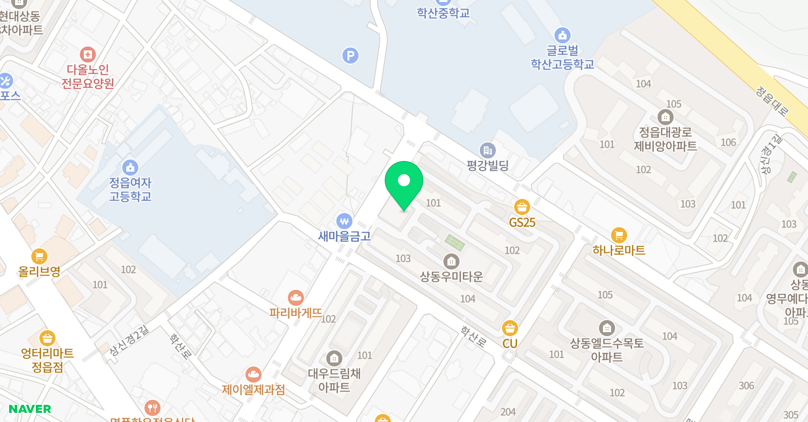 YBM잉글루 영어학원 상동캠퍼스 위치