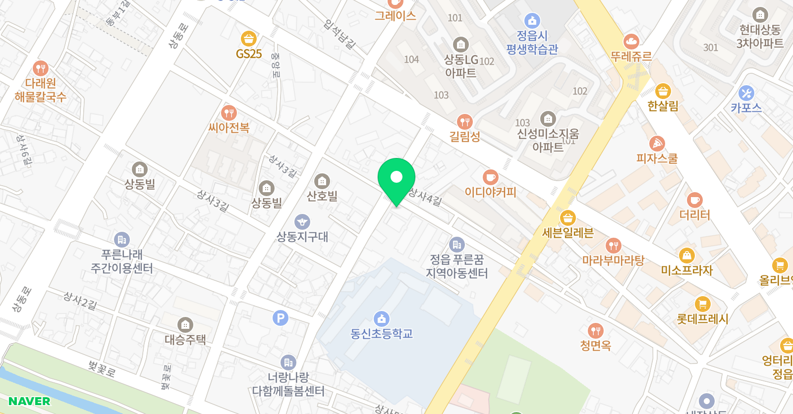 빨간펜 수학의달인 상동동신점 위치